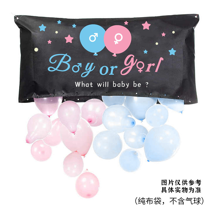 Gender Reveal Balloon Bags - Boy or Girl - Baby Shower Party Supplies