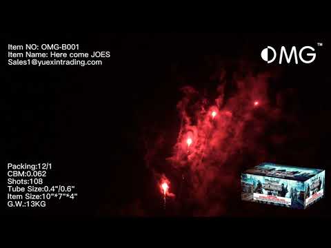 OMG-B001 108 shot Here come JOES 200 Grams Cakes Fireworks