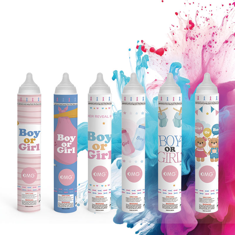 Gender Reveal Pacifier-Shaped Celebration Cannon (Multiple Customizable Options Available)