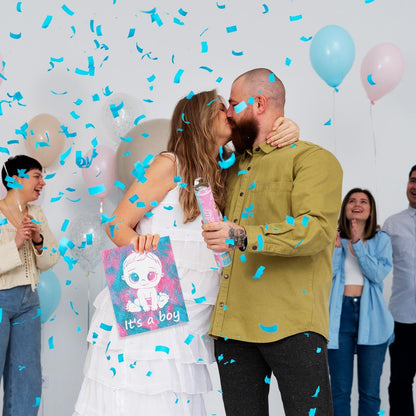 Gender Reveal Exposuring Art Canvas Kit 7.9x9.8 inch