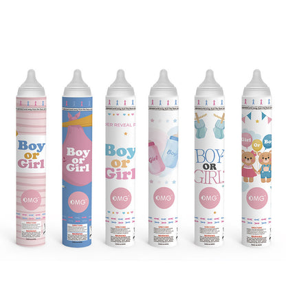 Gender Reveal Pacifier-Shaped Celebration Cannon (Multiple Customizable Options Available)