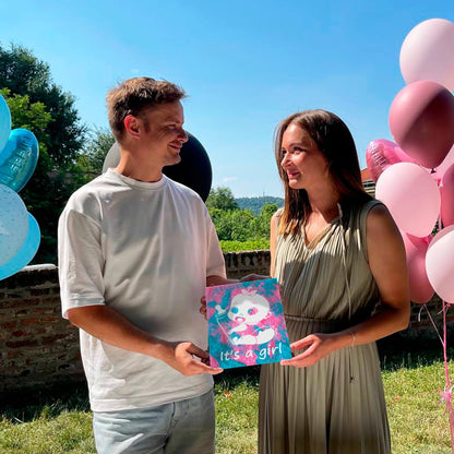 Gender Reveal Exposuring Art Canvas Kit 7.9x9.8 inch