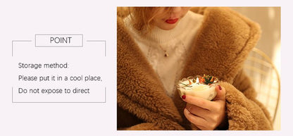 NC0001 Tarro para velas de aromaterapia con forma de grano de café en lata con tapa, regalo romántico, cera de soja con aroma navideño