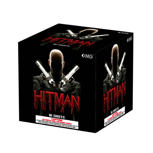 OMG-B014 16 shot Hitman 200 Grams Cakes Fireworks