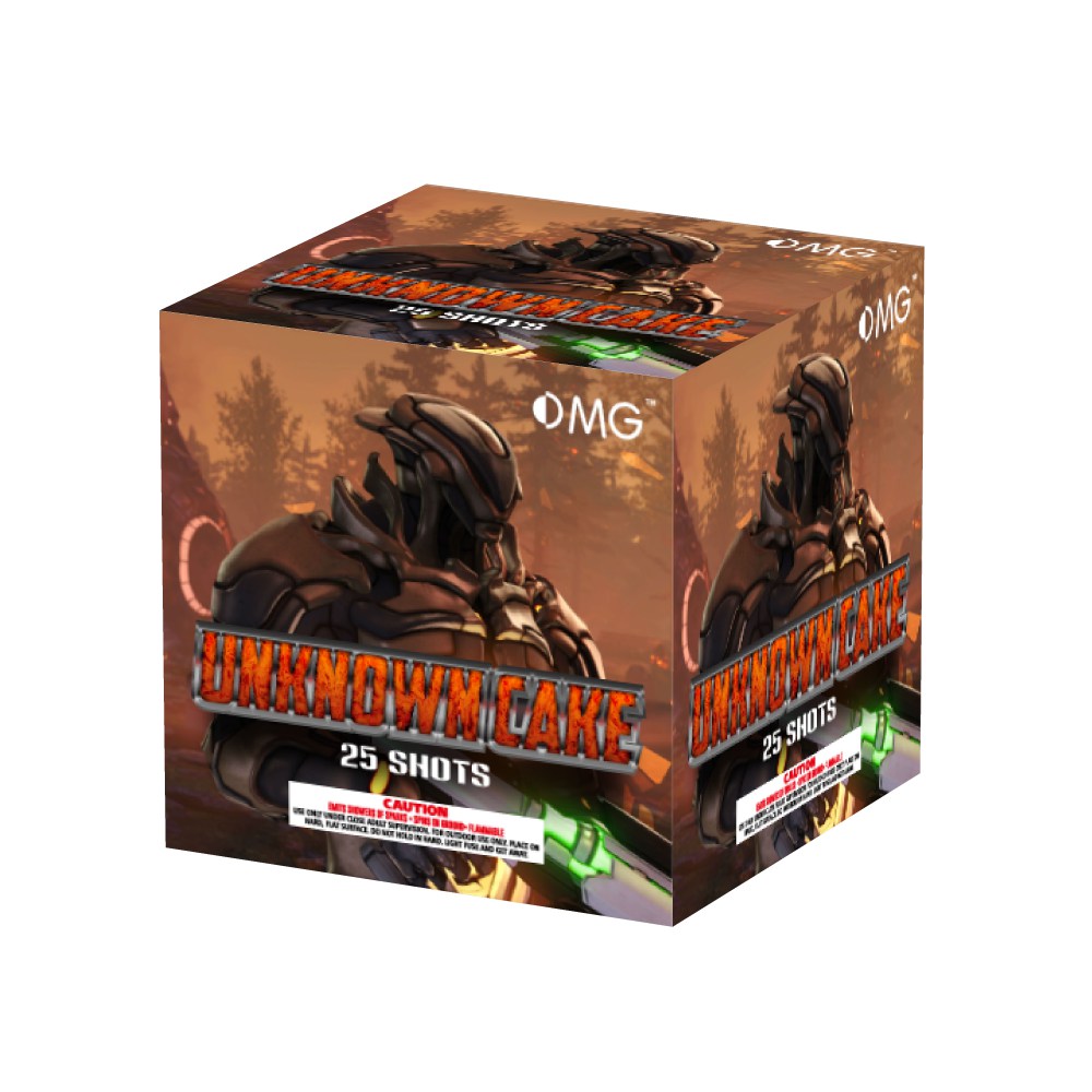 OMG-B018 25 shot Unknown Cake 200 Grams Cakes Fireworks