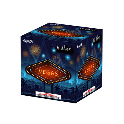 OMG-B027 16 shot Vegas Night 200 Grams Cakes Fireworks