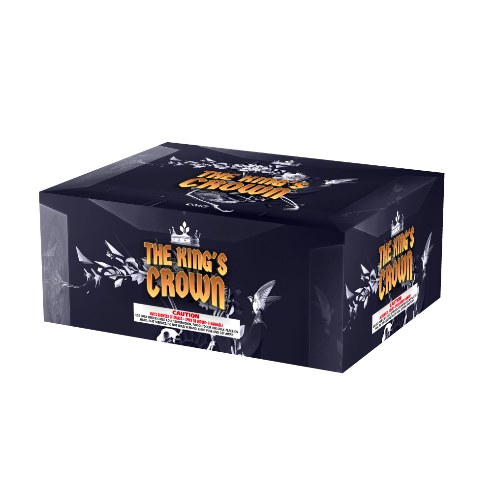 OMG New Design EUO207 120 shots THE KINGS'S CROWN Cakes Fireworks