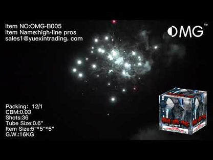 OMG-B005 36 shot High-line Pros 200 Grams Cakes Fireworks