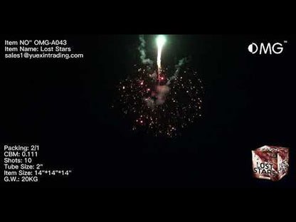 OMG-A043 10 shot Lost Stars 500 Grams Cakes Fireworks