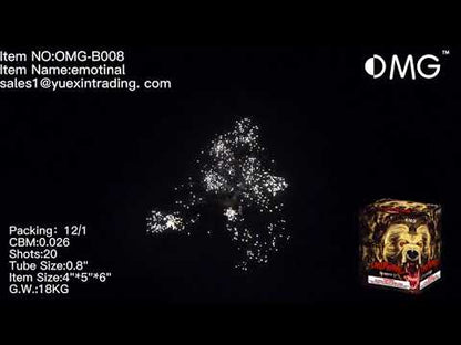 OMG-B008 20 shot Emotional 200 Grams Cakes Fireworks