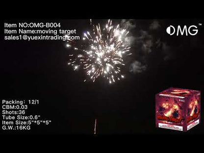 OMG-B004 36 shot Moving Target 200 Grams Cakes Fireworks
